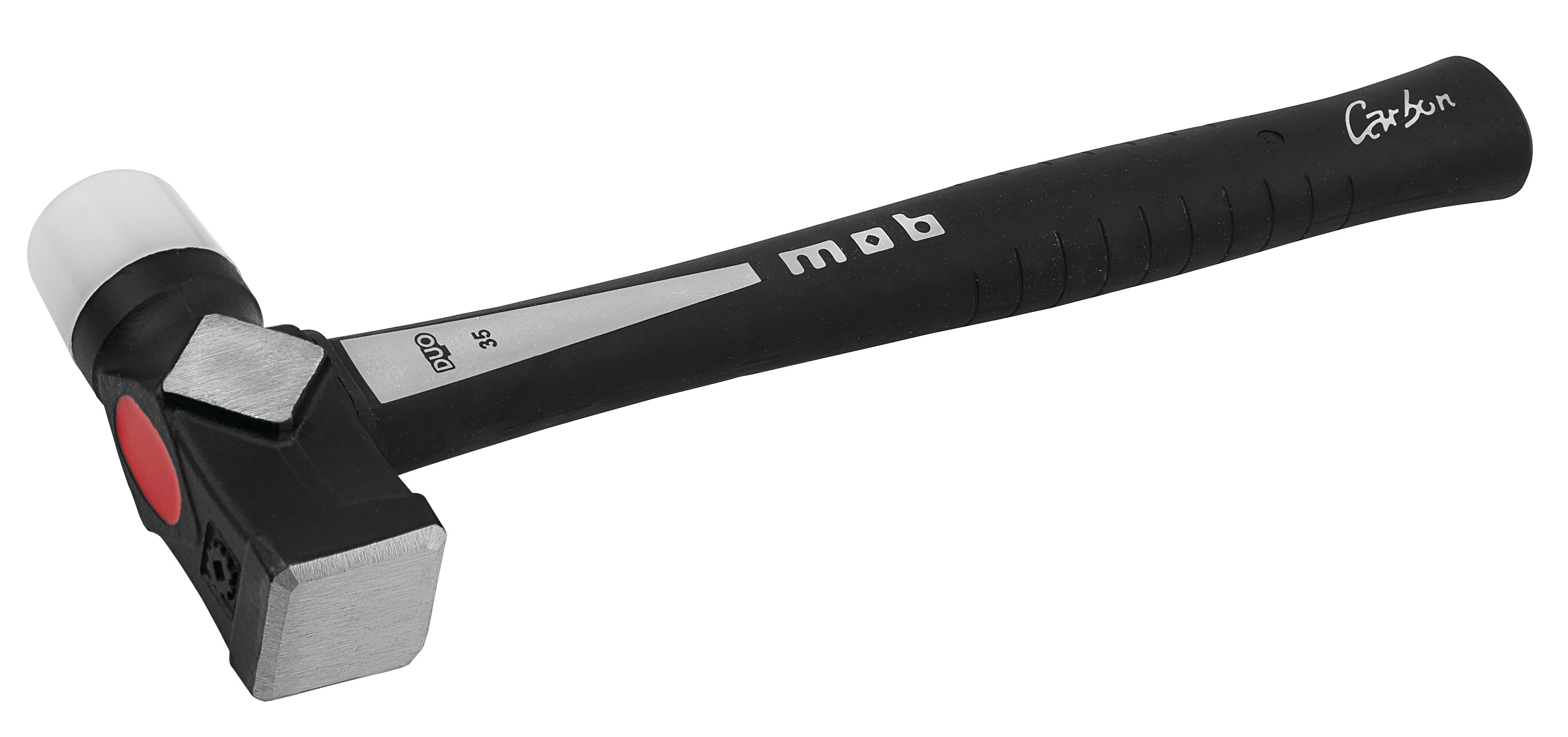 Ciocan DUO cu coada CARBON, cap nylon