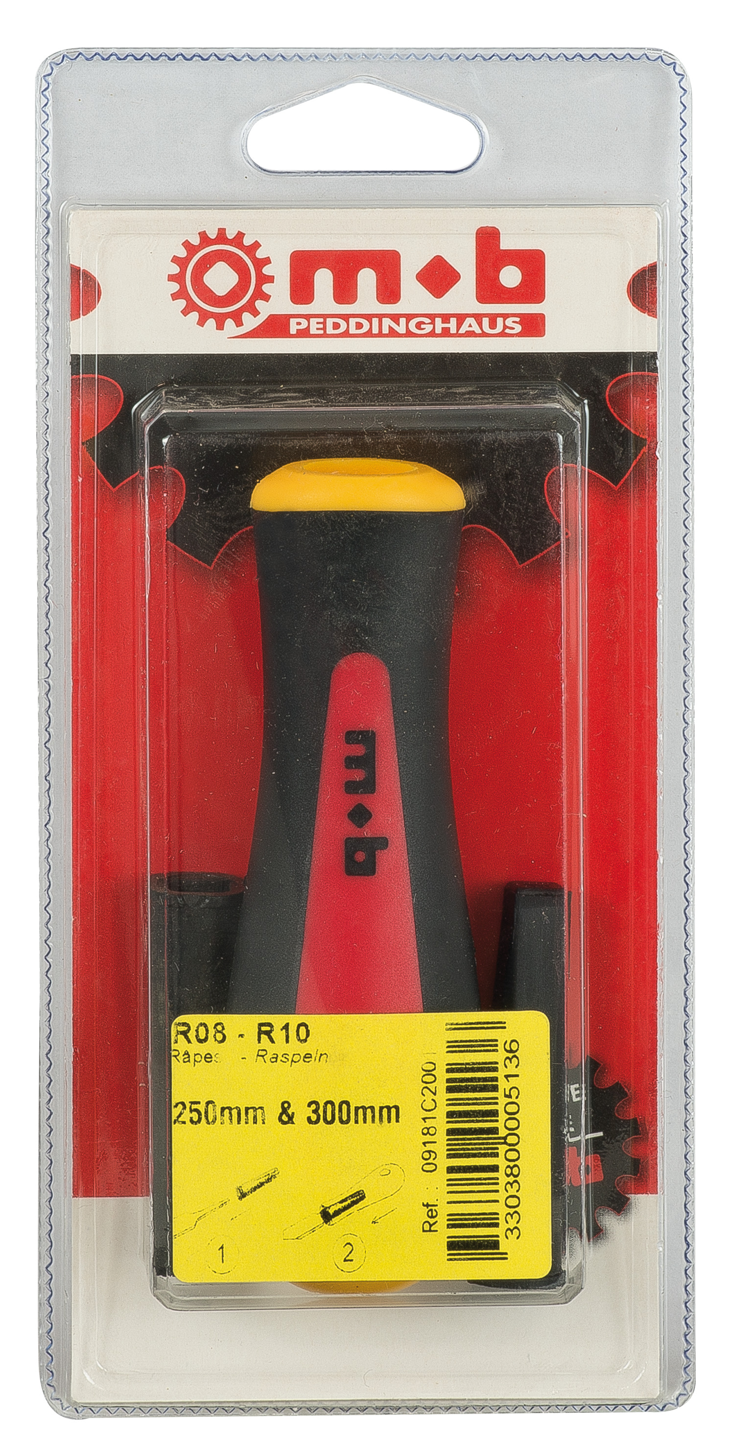 BI-MATERIAL HANDLE FOR RASPS