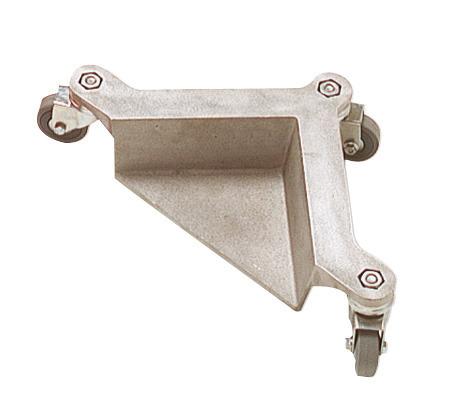 SET 4 COLȚARE DIN ALUMINIU CU 3 ROȚI PIVOTANTE PENTRU TRANSPORT MOBILĂ