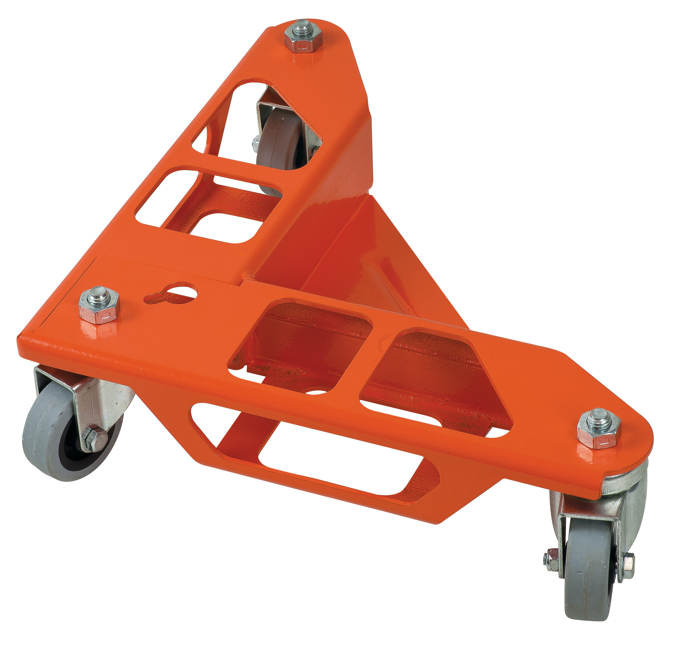 SET 4 COLȚARE DIN OȚEL CU 3 ROȚI PIVOTANTE PENTRU TRANSPORT MOBILĂ