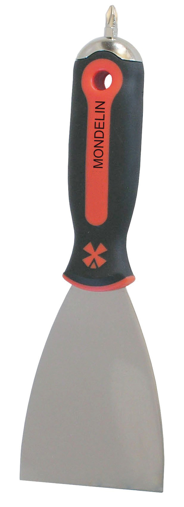 ŞPACLU INOX PENTRU GLETUIRE, CU BIT ÎNCORPORAT