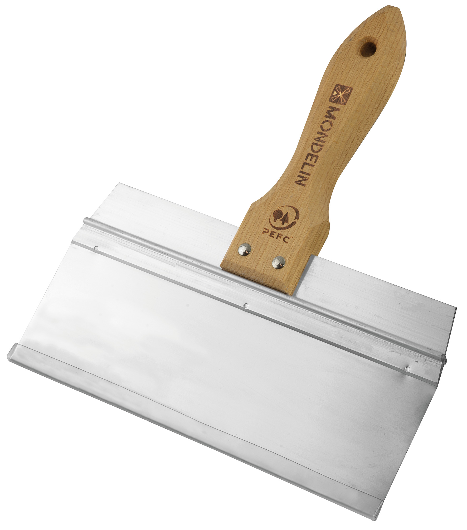 SPATULĂ EXTRA-FLEXIBILĂ PENTRU ACOPERIRE ȘI FINISARE, MÂNER DE LEMN