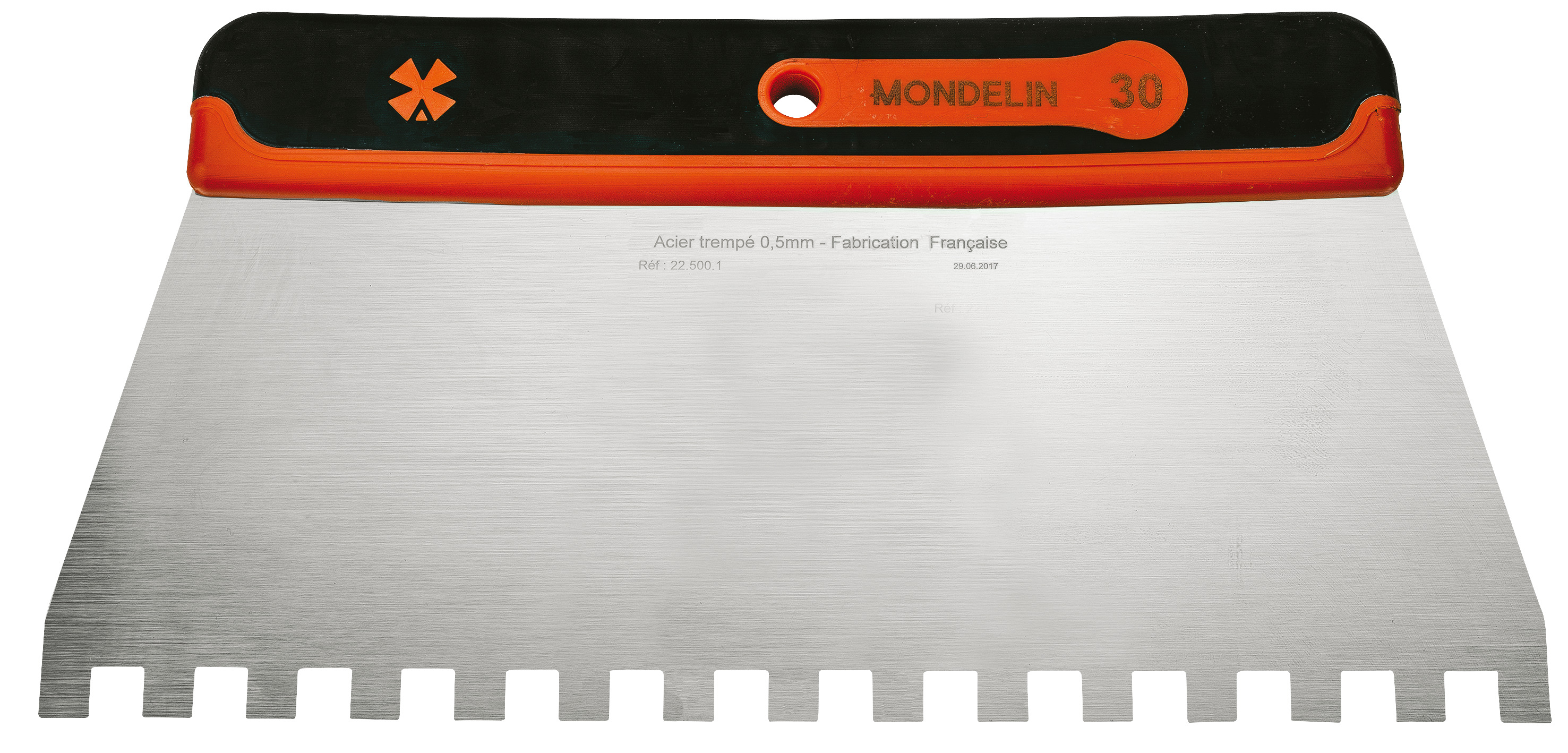 SPATULĂ DINȚATĂ, MÂNER BIMATERIAL 30 CM