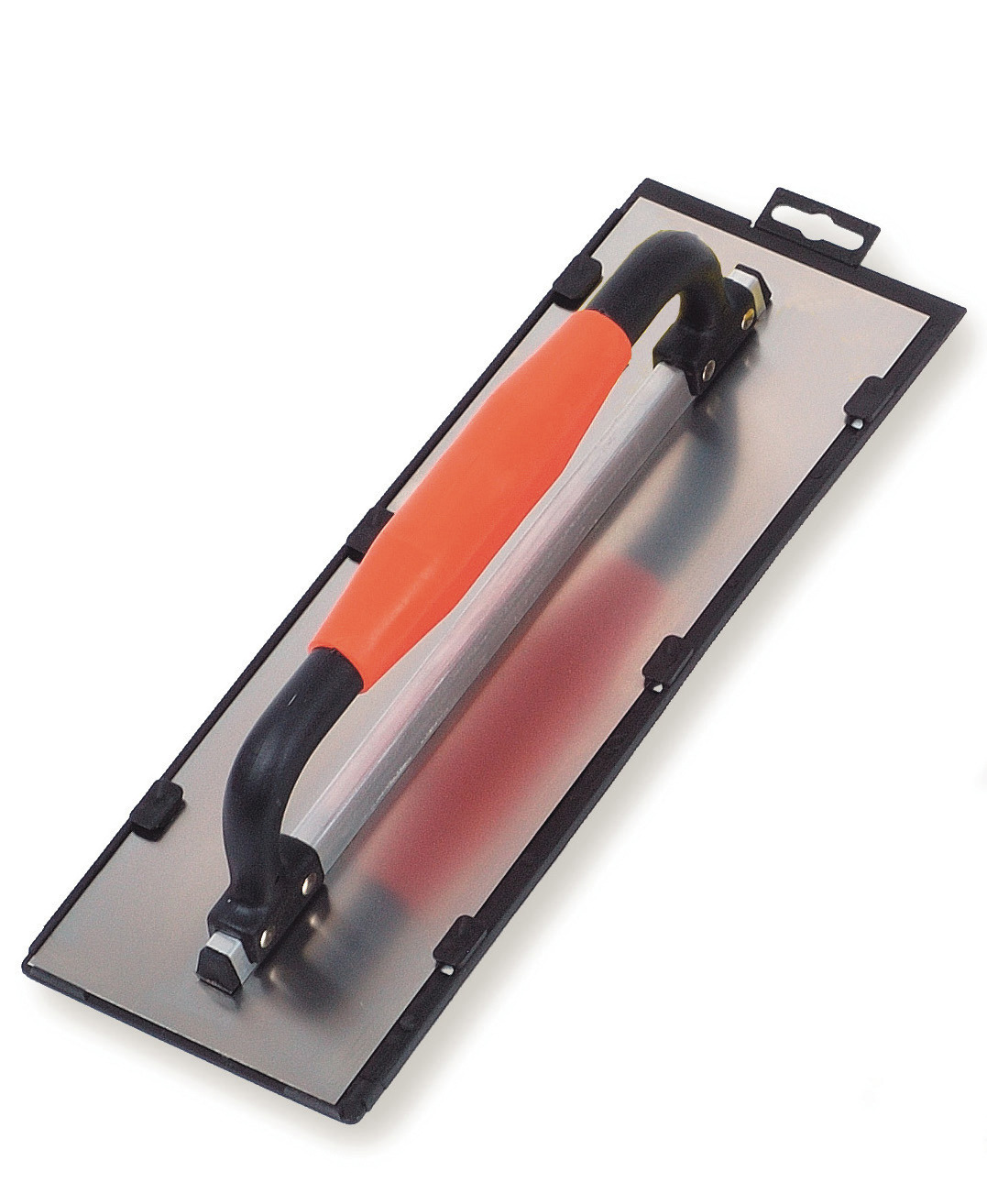 GLETIERĂ INOX CU LAMĂ CURBATĂ, CU MONTURĂ DE ALUMINIU, MĂNER ÎNCHIS