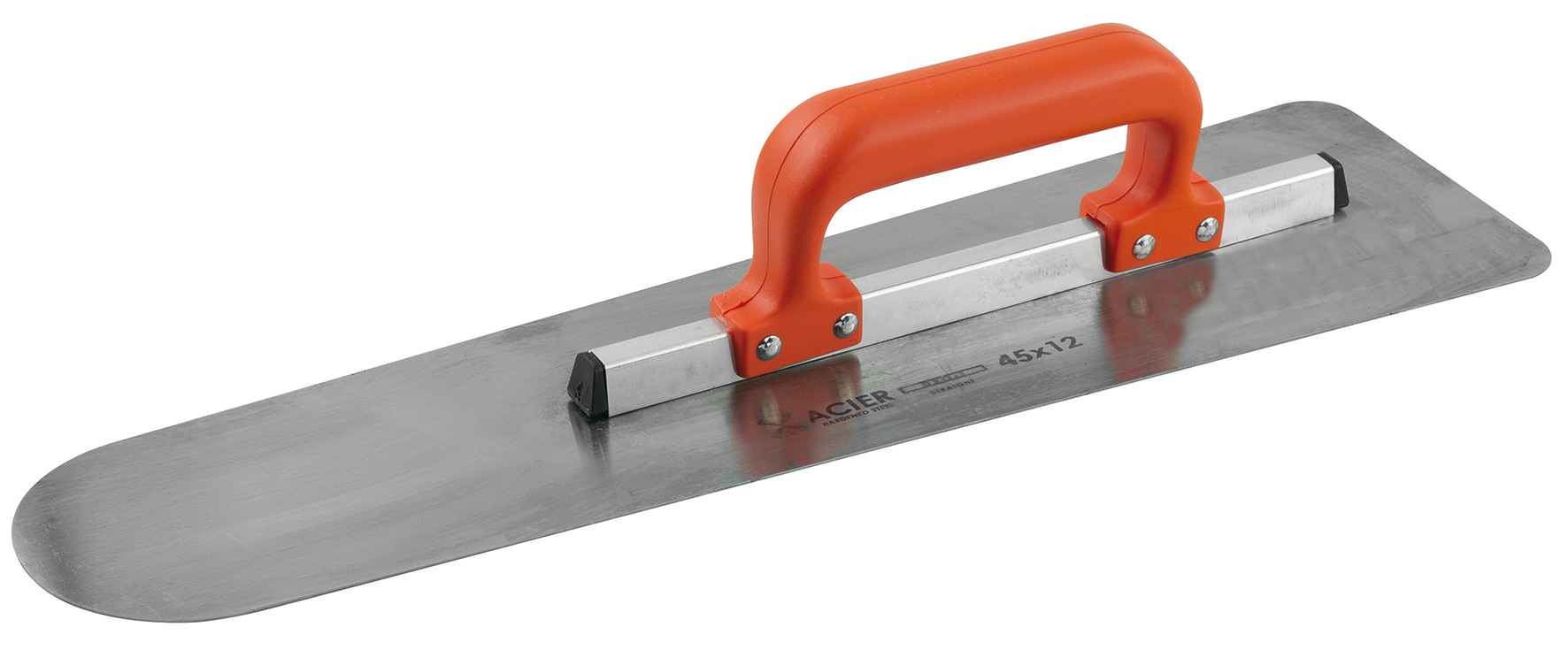 FLOOR SPREADER - STEEL BLADE - ROUNDED END - PLASTIC CLOSED HANDLE