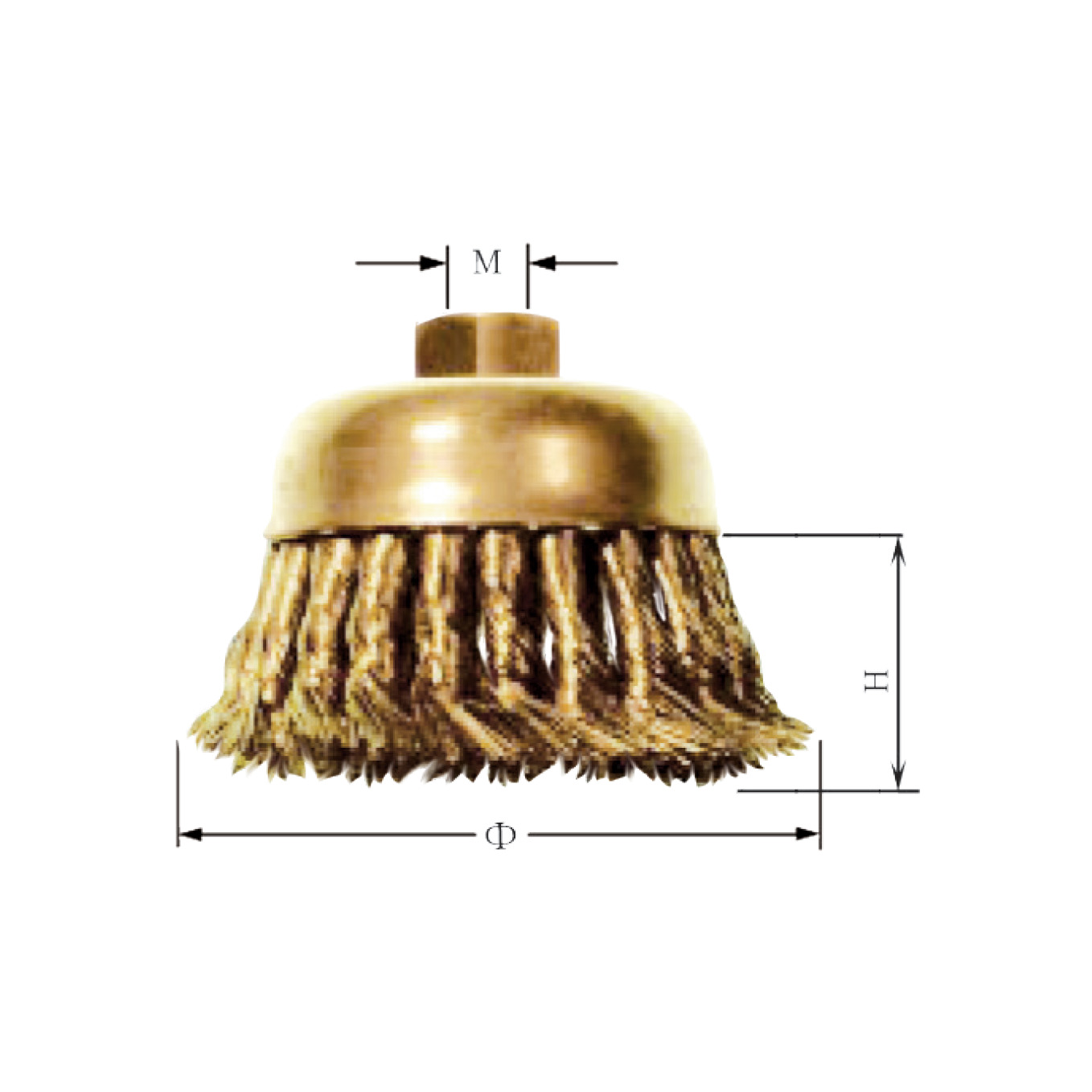 Perie de sarma  impletita in forma de cupa - AEX