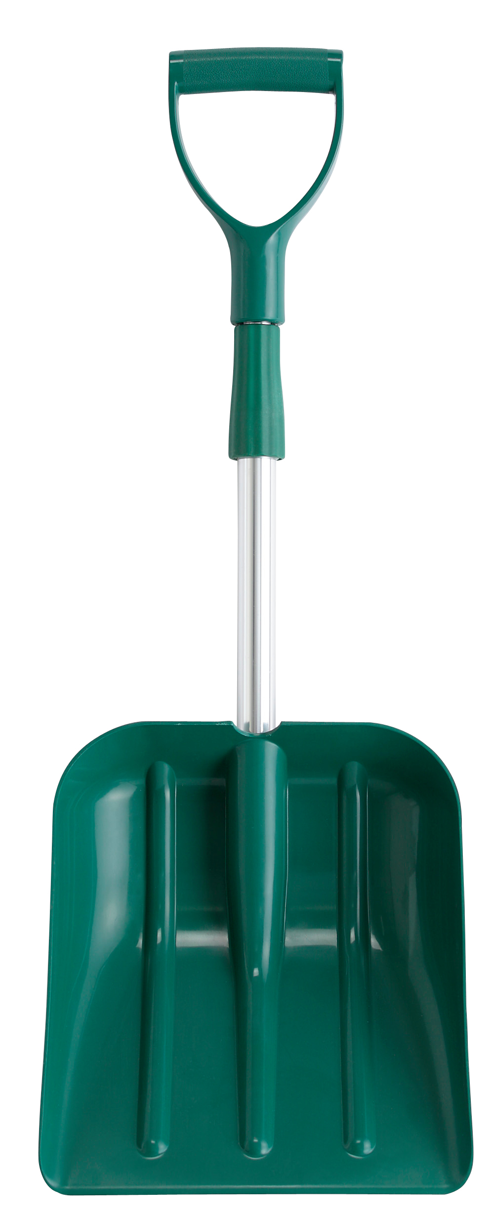 Polymer shovel with telescopic handle