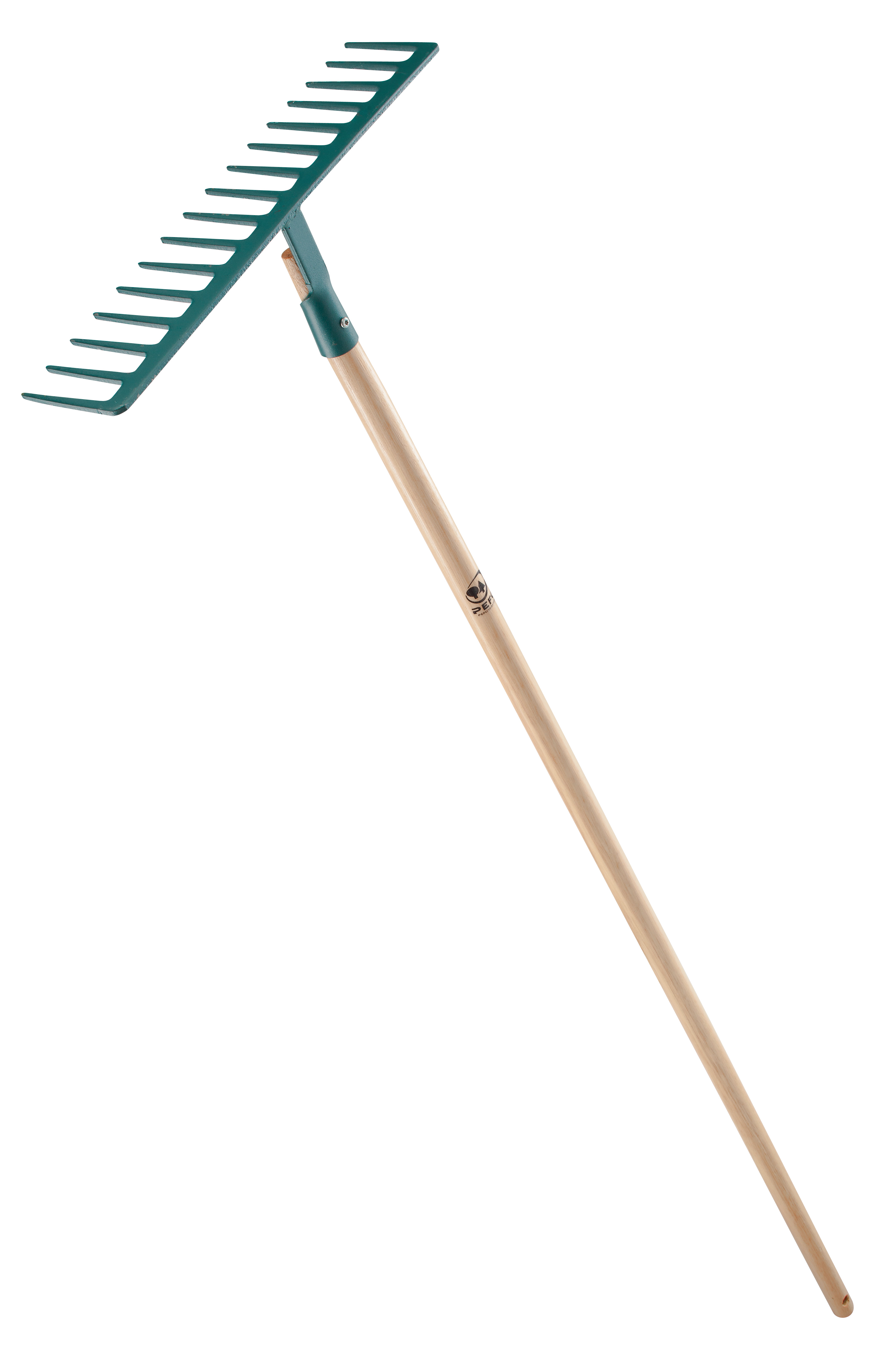 Batipro rake 14 straight tines, 100% PEFC certified wooden 150 cm handle
