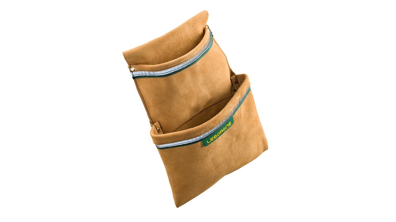 Batipro carpenter's double maxi-pouch with reflective strip