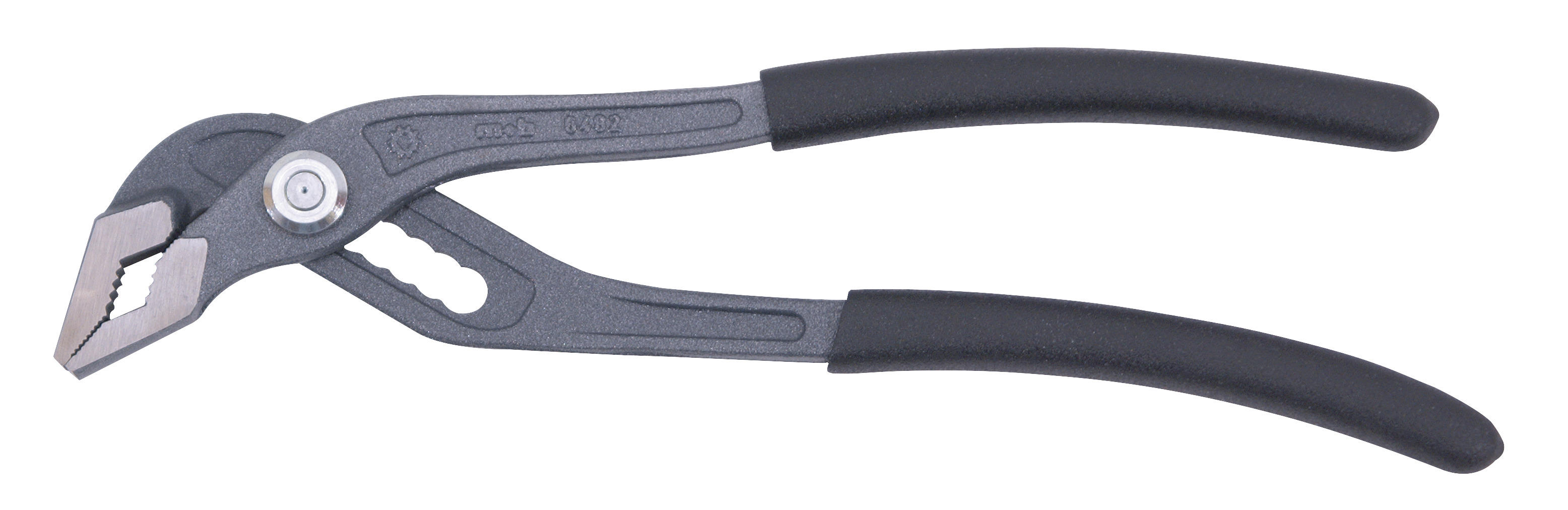 Cleste reglabil SLIM pentru tevi, articulatie suprapusa, manson PVC
