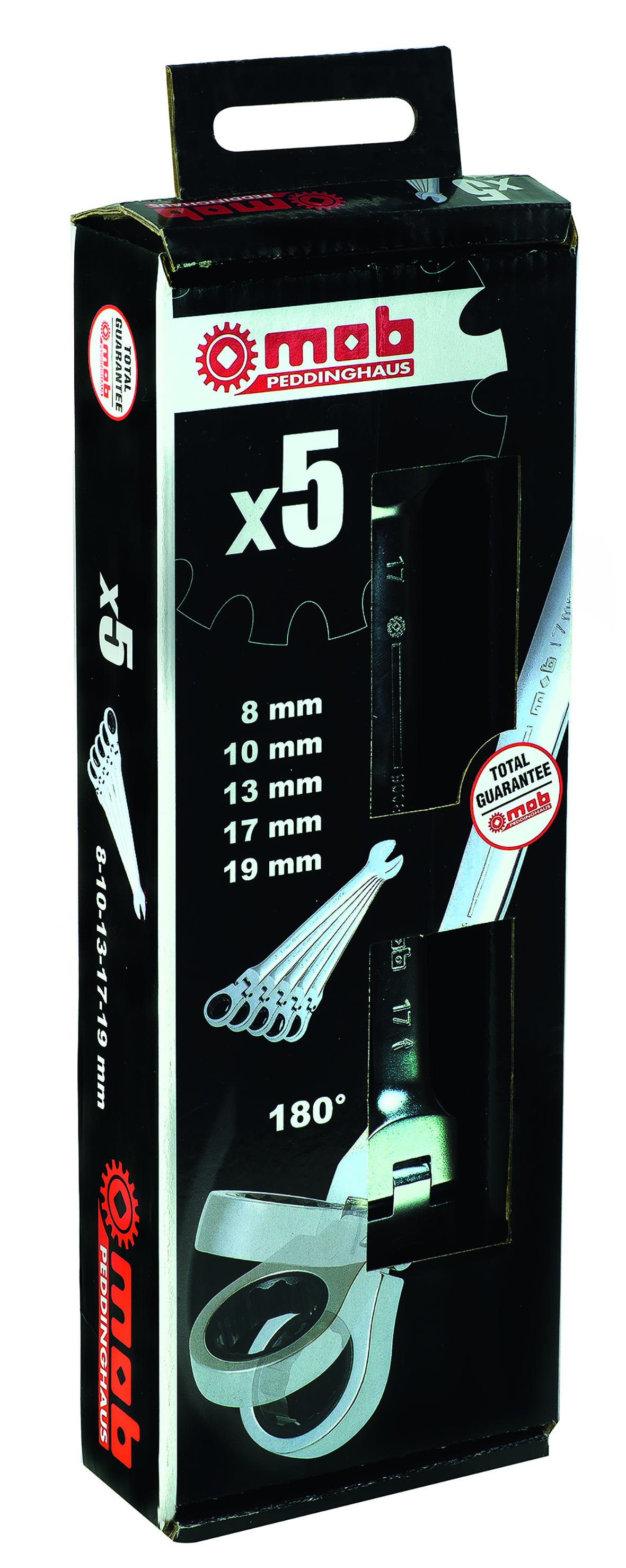 Set 5 chei combinate cu clichet, articulate in DISPLAYBOX