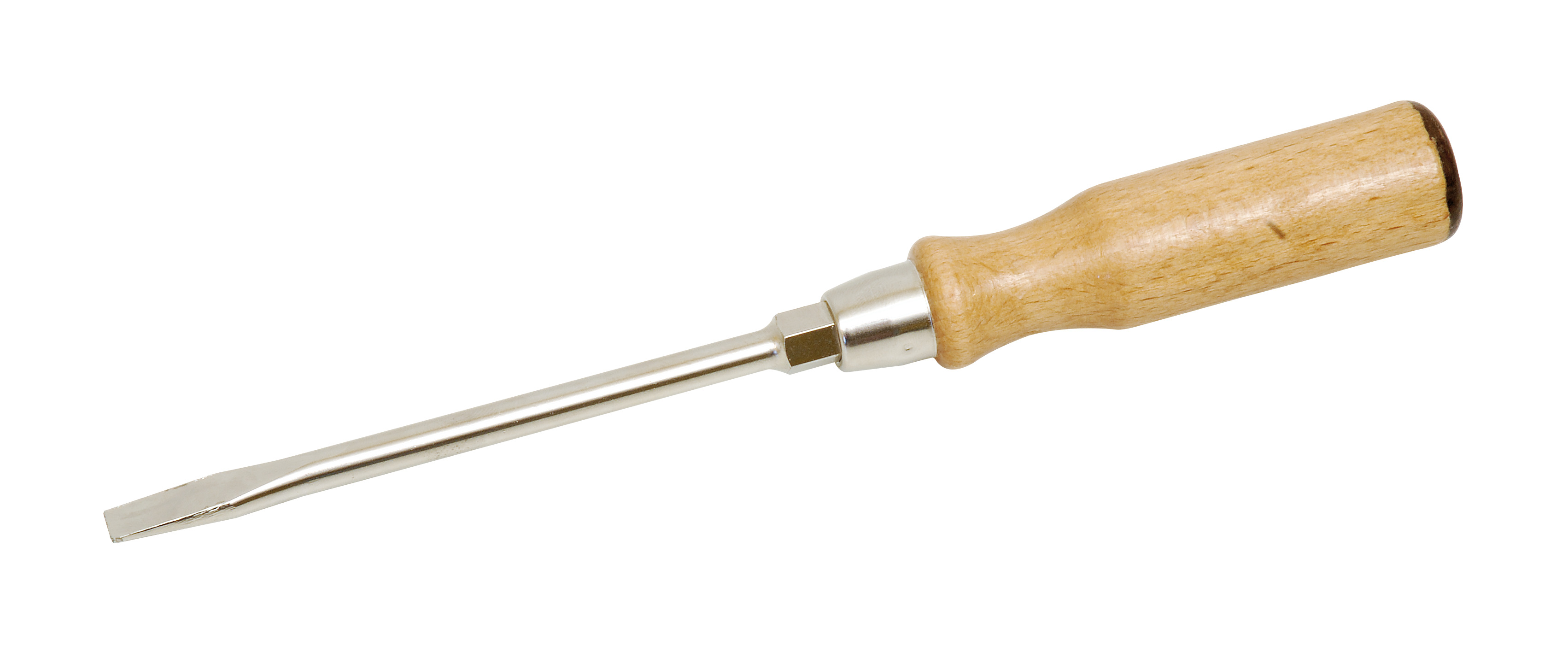 WOOD-HANDLED SCREWDRIVER FOR SLOTTED SCREWS