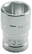 Cap cheie tubulara cu simplu hexagon 1/4 - SH mm