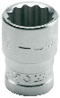 Cap cheie tubulara cu dublu hexagon 1/4 - DH mm