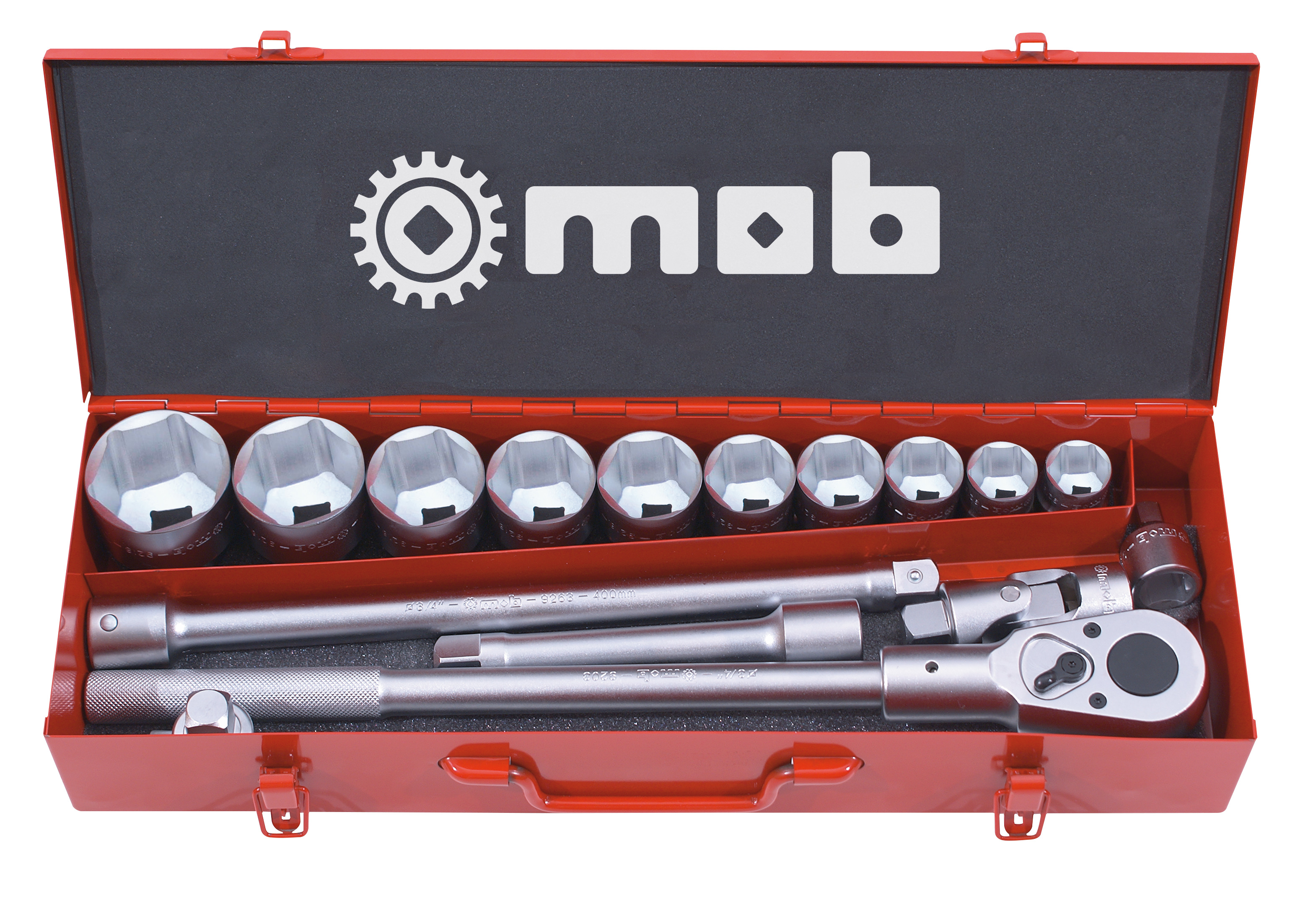 16 PC 3/4" 6-POINT SET IN STEEL CASE