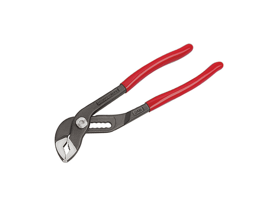 Cleste reglabil pentru tevi, articulatie suprapusa, manson PVC