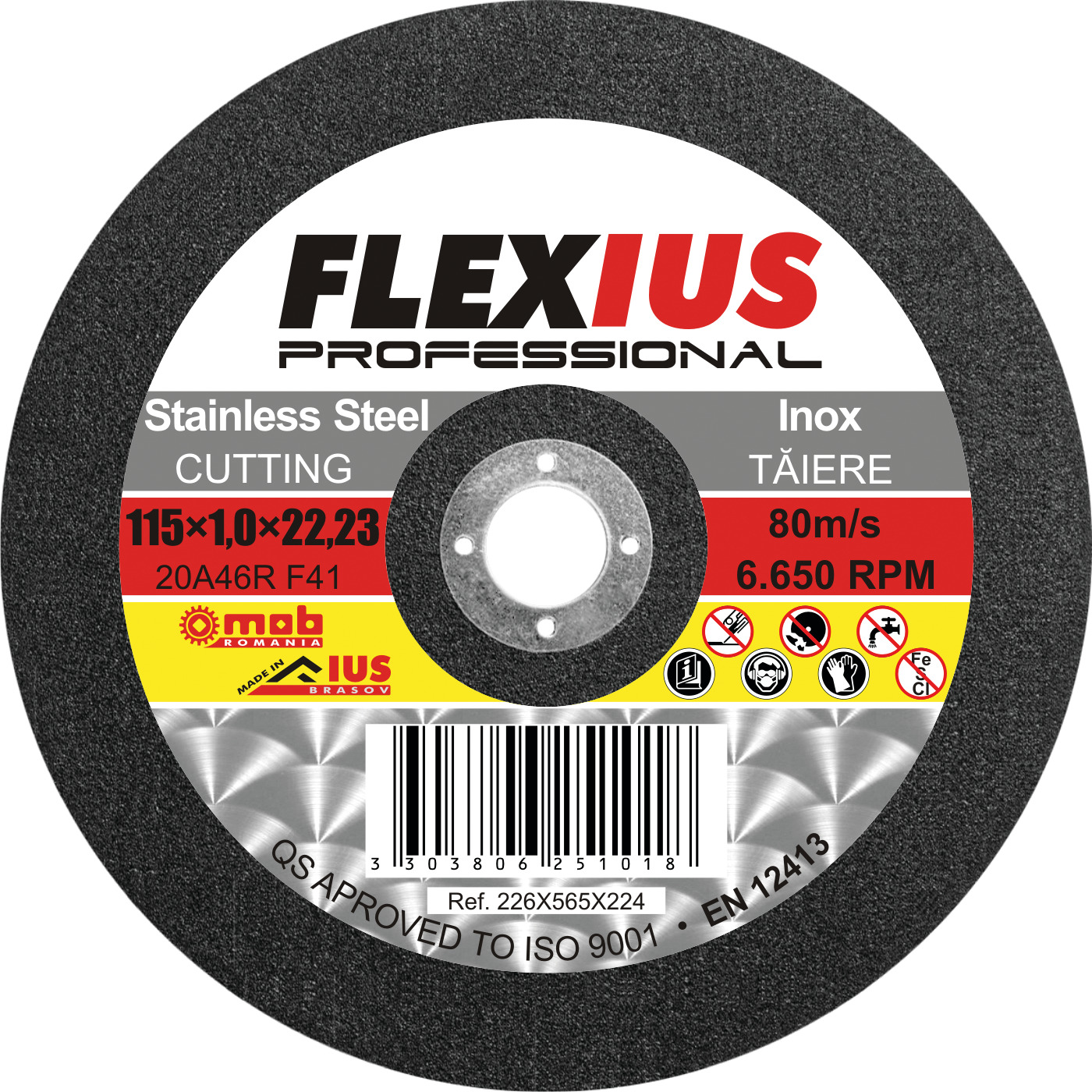 Disc abraziv pentru taiere inox TI8