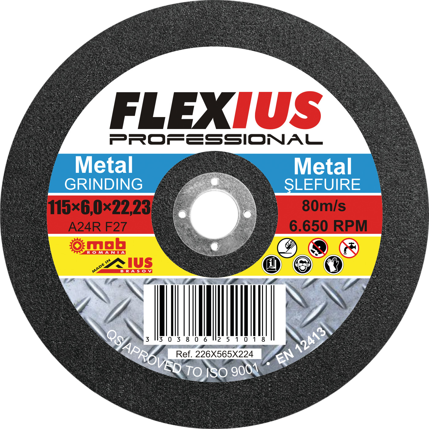 DISC ABRAZIV PENTRU SLEFUIRE METAL SM8