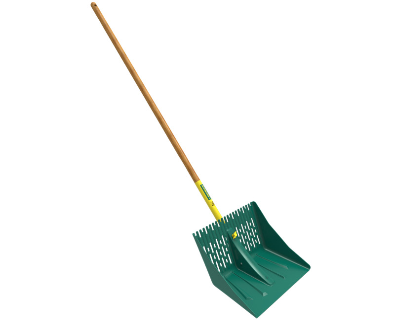 Duopro polymer "polypelle" shovel 42 cm, 100% PEFC certified wooden 150 cm handle