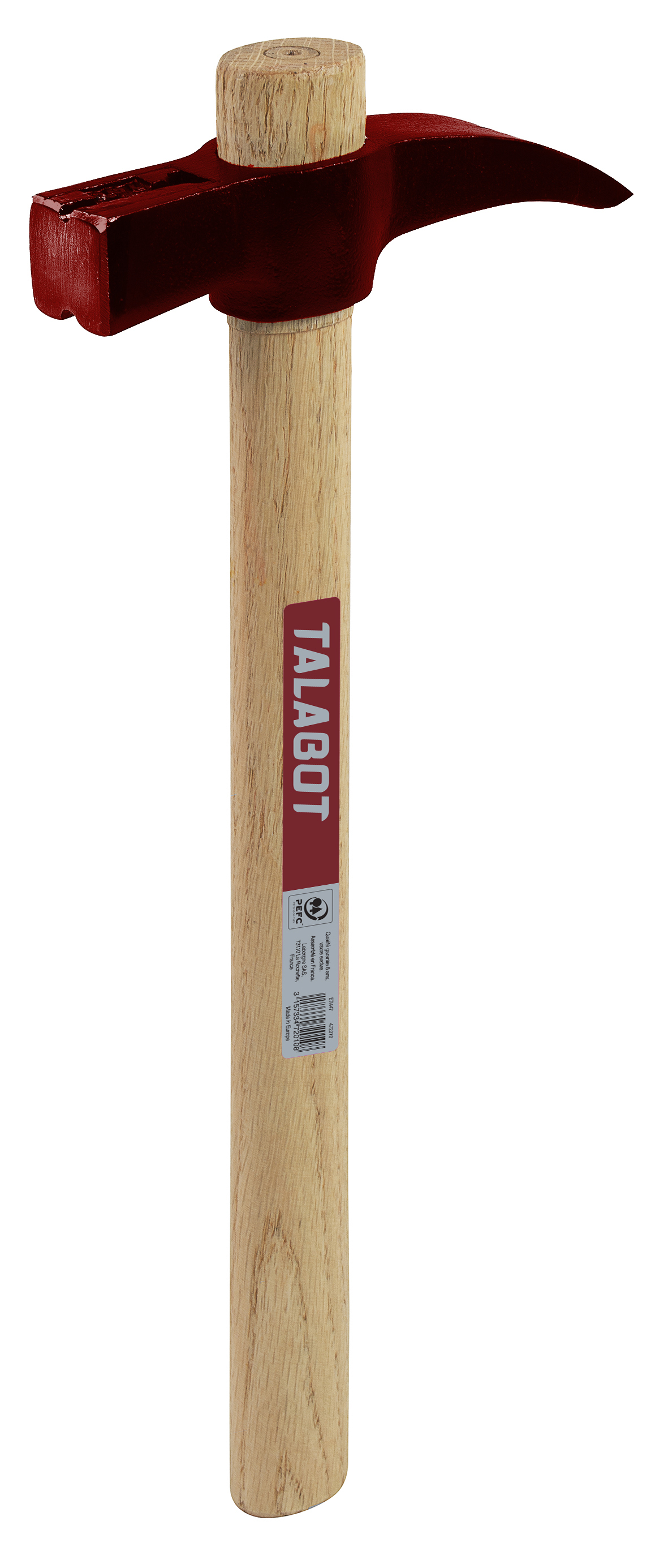 Claw hammer 0,7 kg, 100% PEFC certified wooden 37 cm handle