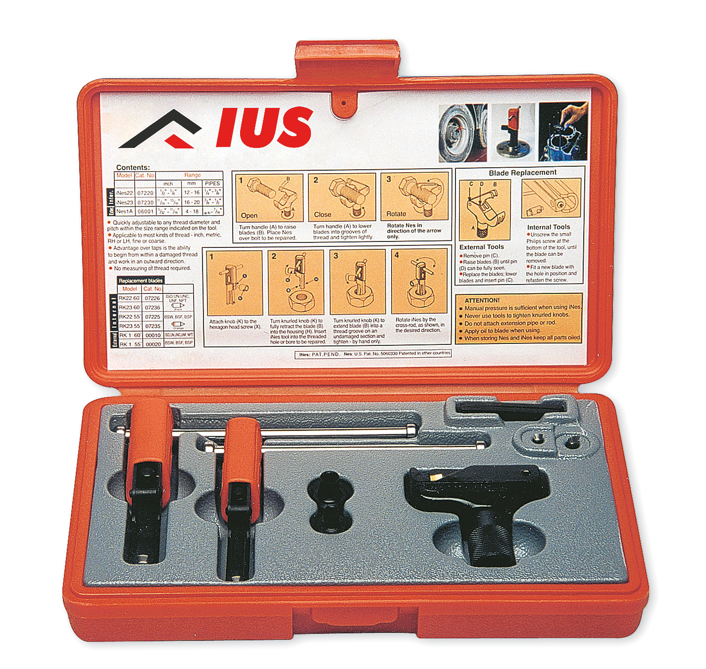 Set combinat dispozitive pentru reparat filete IUS1015